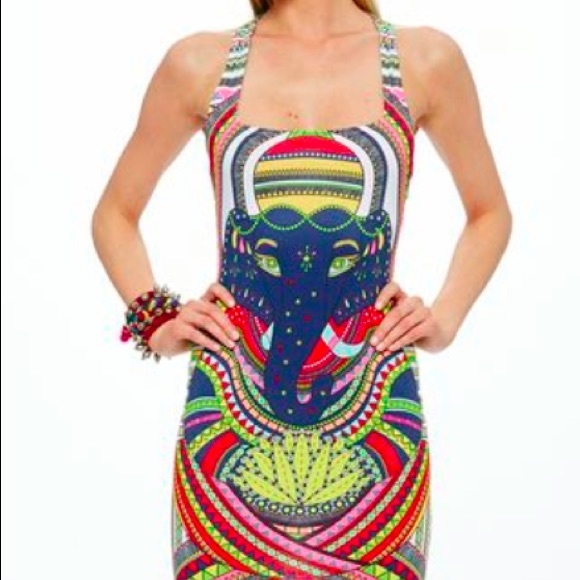 Mara Hoffman Dresses & Skirts - Mara Hoffman Ganesh Racerback Fitted Mini Dress